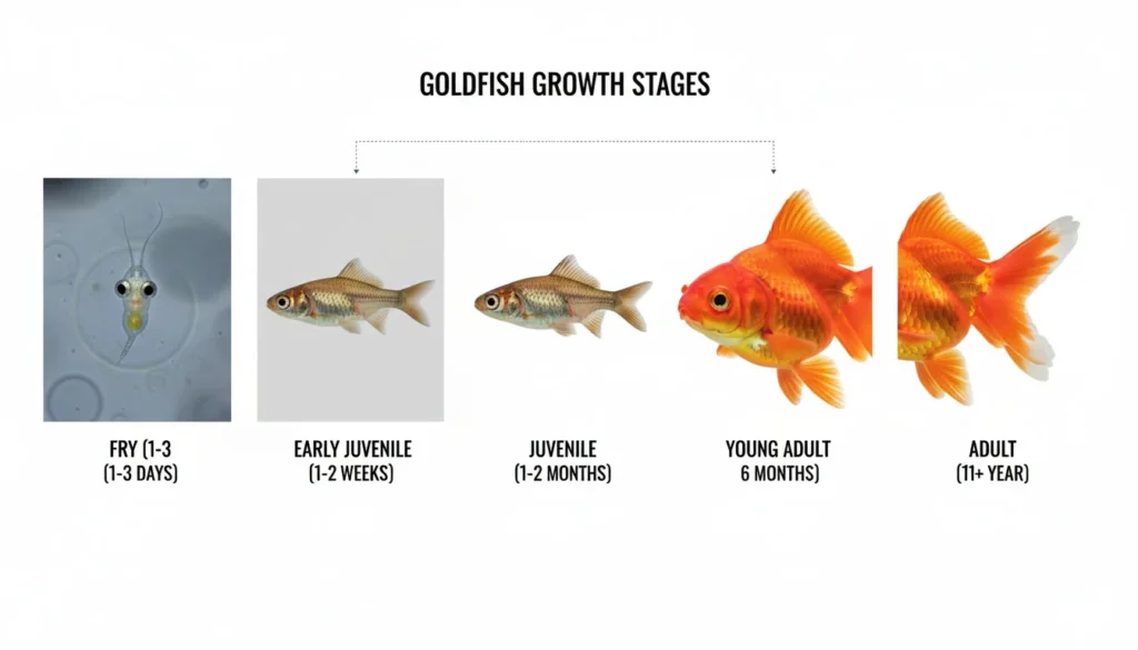 Goldfish Growth Stages