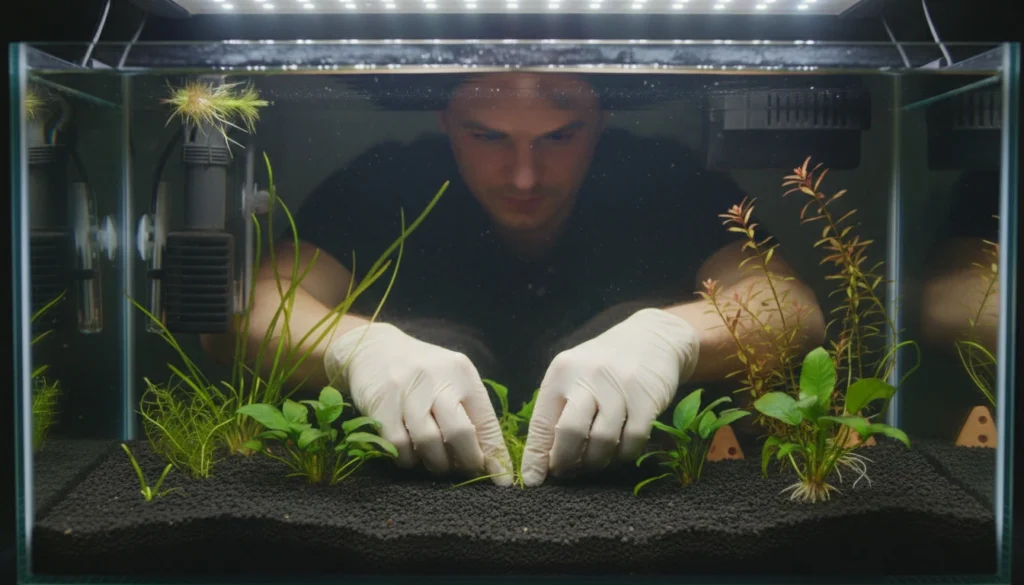 how to set up a planted breeding tank